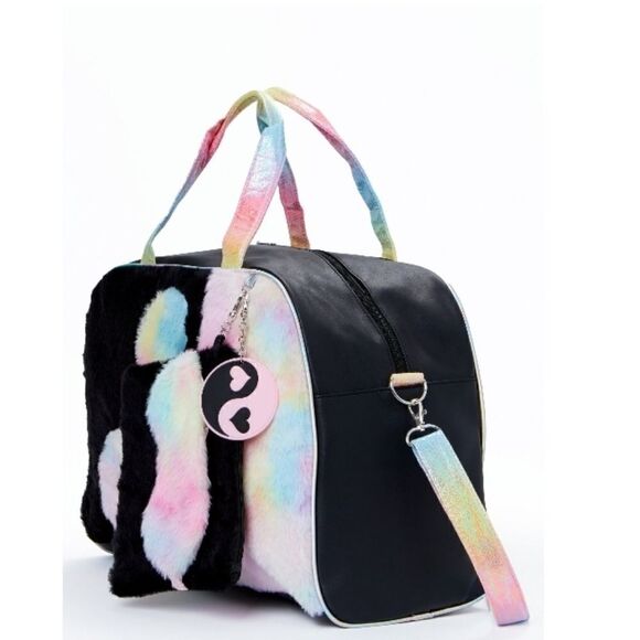 Girls Yin Yang Ombre Weekender Travel Vacation Duffle Bag 5-Piece Set - Picture 6 of 6